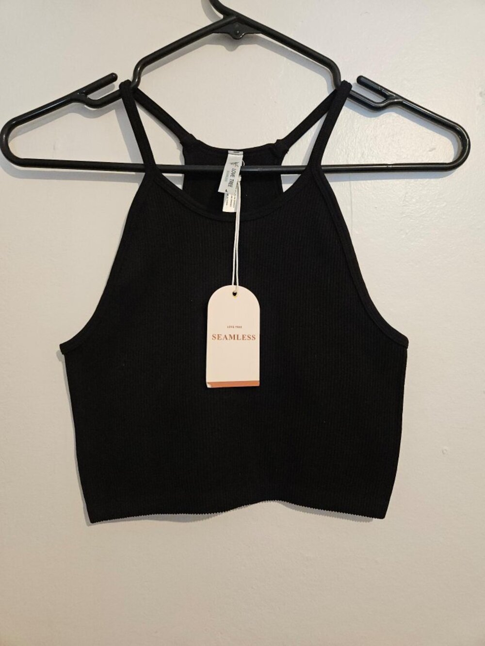 Love Tree Ribbed Crop Top Spaghetti Tank Size L